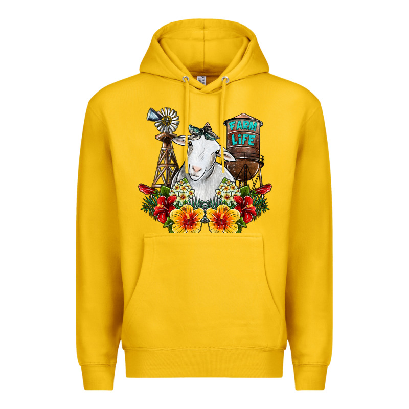 Farm Life Sheep Premium Hoodie by SublimationCraftShop | Teevron