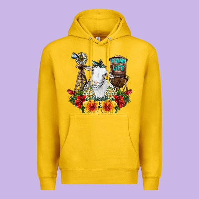 Farm Life Sheep Premium Hoodie Designed By Sublimationcraftshop