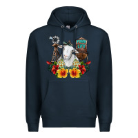 Navy farm life sheep Premium Hoodie - SublimationCraftShop