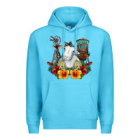 Ocean Blue farm life sheep Premium Hoodie - SublimationCraftShop