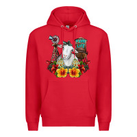 Red farm life sheep Premium Hoodie - SublimationCraftShop