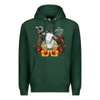 Sports Green farm life sheep Premium Hoodie - SublimationCraftShop