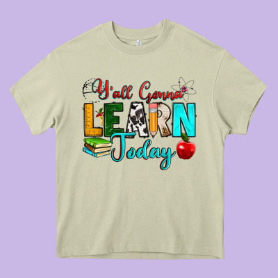 Y'all Gonna Learn Today Heavy Core Tee Designed By Ranaportraitstore
