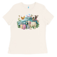 Bone Easter truck farm animals Easter Day Ladies Tee - HowdyJamesFarm