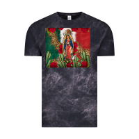 Cloud Black Our Lady Of Guadalupe Mexican Flag Roses Cactus Vintage Tee - FaDigitalArtStudio