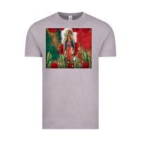 Vintage Zinc Our Lady Of Guadalupe Mexican Flag Roses Cactus Vintage Tee - FaDigitalArtStudio