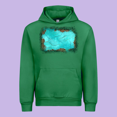 Gemstone Leopard Background Urban Hoodie Designed By Jahusdesignshop