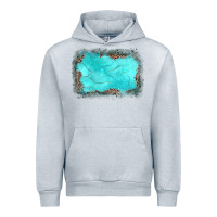 Heather Grey gemstone leopard background Urban Hoodie - JahusDesignShop