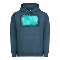 Pigment Midnight Navy gemstone leopard background Urban Hoodie - JahusDesignShop