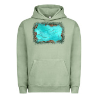 Pigment Oil Green gemstone leopard background Urban Hoodie - JahusDesignShop