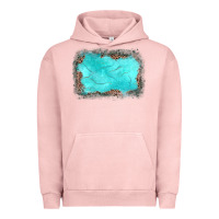 Pigment Salmon gemstone leopard background Urban Hoodie - JahusDesignShop