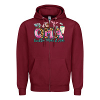 Burgundy qma qualified medical aide Zipper Hoodie - AdoDesignShop
