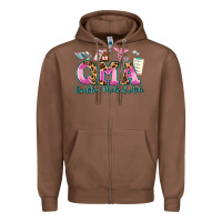 Chestnut qma qualified medical aide Zipper Hoodie - AdoDesignShop