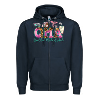 Navy qma qualified medical aide Zipper Hoodie - AdoDesignShop