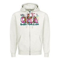 Oatmeal Heather qma qualified medical aide Zipper Hoodie - AdoDesignShop