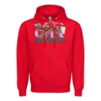 Red qma qualified medical aide Zipper Hoodie - AdoDesignShop