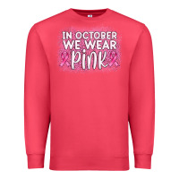 Cardinal in october we wear pink leopard glitter Premium Sweatshirt - AdoDesignShop