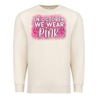 Sandshell in october we wear pink leopard glitter Premium Sweatshirt - AdoDesignShop