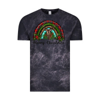 Cloud Black reindeer rainbow christmas Vintage Tee - RanaPortraitStore