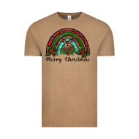 Vintage Coffee reindeer rainbow christmas Vintage Tee - RanaPortraitStore