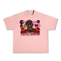 Salmon My dog is my Valentine's Day Urban Heavy Tee - FaDigitalArtStudio