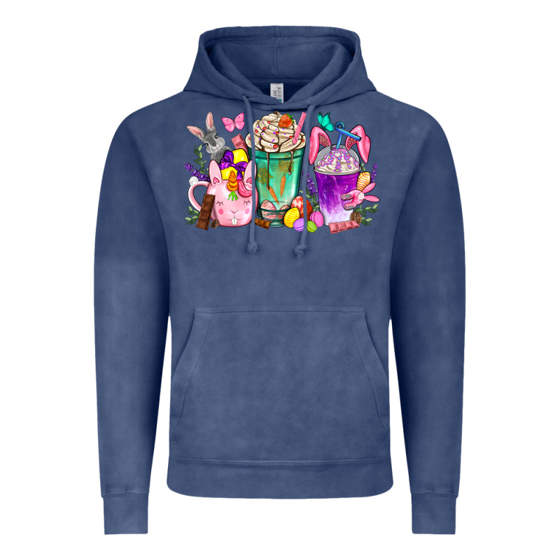 Easter Coffee Cups With Bunny Vintage Hoodie by BundleAndBundleShop | Teevron