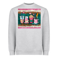 Heather Grey teacher coffee cups Heavyweight Sweatshirt - AdoDesignShop