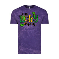 Cloud Purple One lucky mom St. Patrick's Vintage Tee - OliviaCreatesArt