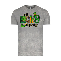 Cloud Rock One lucky mom St. Patrick's Vintage Tee - OliviaCreatesArt