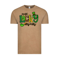 Vintage Coffee One lucky mom St. Patrick's Vintage Tee - OliviaCreatesArt