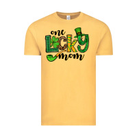 Vintage Mustard One lucky mom St. Patrick's Vintage Tee - OliviaCreatesArt
