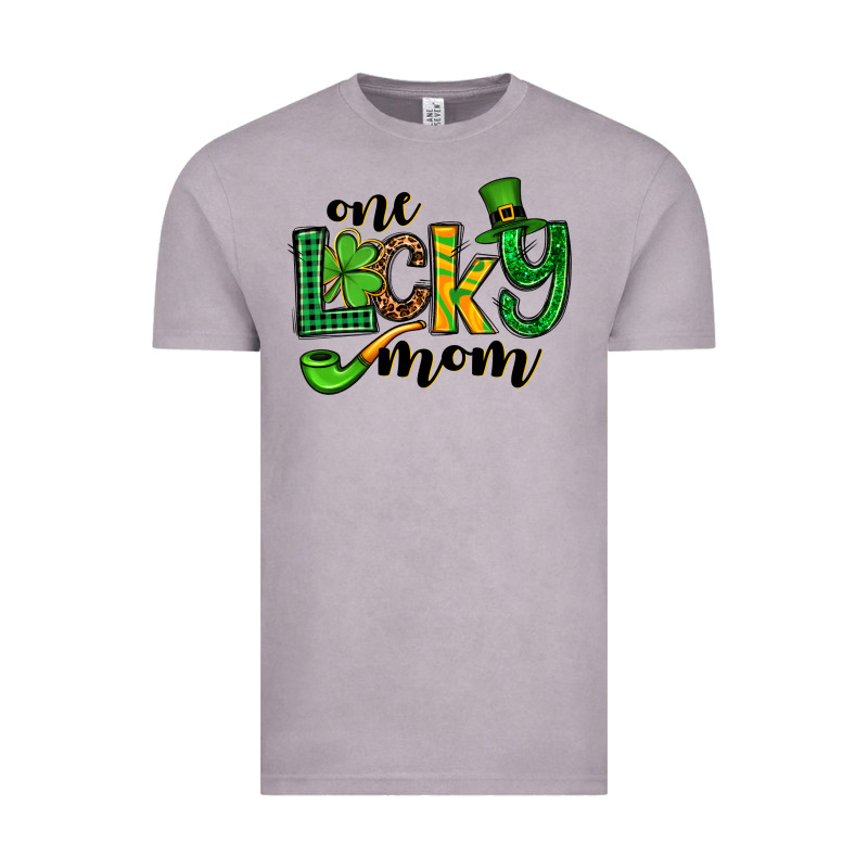 One Lucky Mom St. Patrick's Vintage Tee by OliviaCreatesArt | Teevron