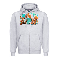 Heather Grey lpn fall nurse with Zipper Hoodie - AdoDesignShop