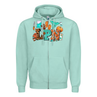 Seafoam lpn fall nurse with Zipper Hoodie - AdoDesignShop