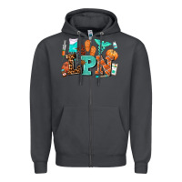 Smoke lpn fall nurse with Zipper Hoodie - AdoDesignShop