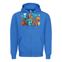 True Royal lpn fall nurse with Zipper Hoodie - AdoDesignShop
