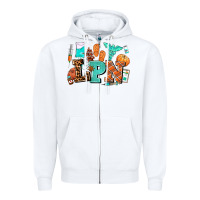 White lpn fall nurse with Zipper Hoodie - AdoDesignShop