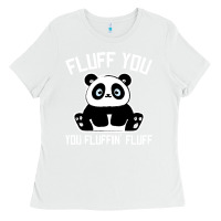 White panda cub fluff you giant panda Ladies Tee - linhVisuals