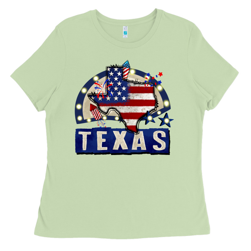 Texas 4th Of July Ladies Tee by CowGirlArtShop | Teevron