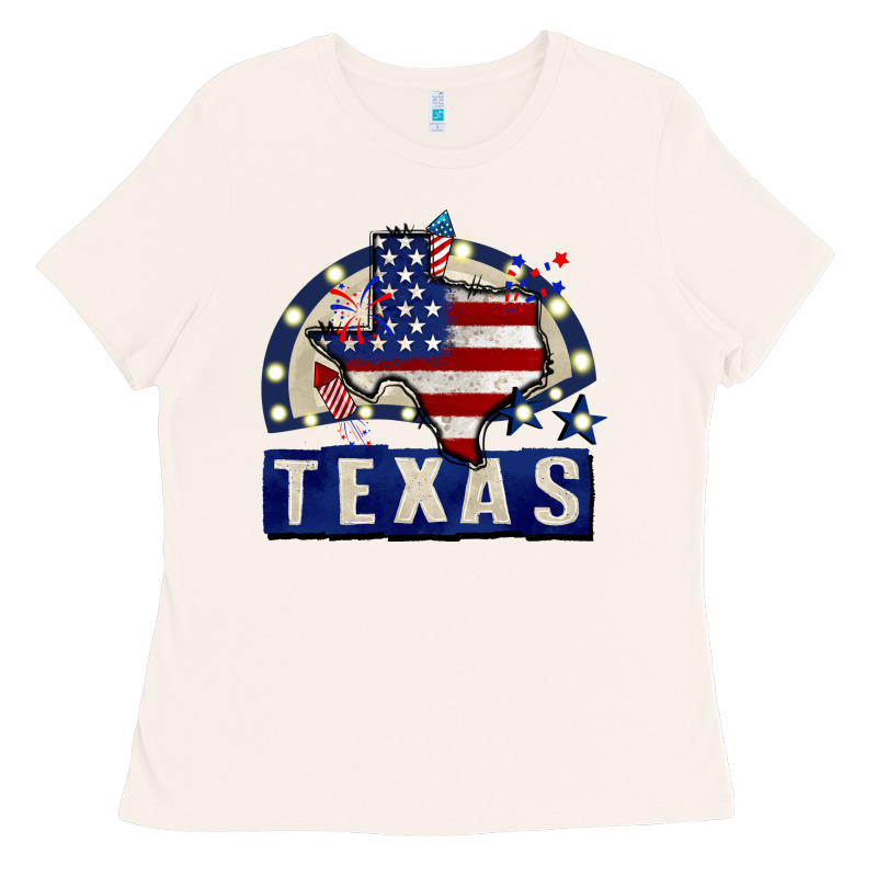 Texas 4th Of July Ladies Tee by CowGirlArtShop | Teevron