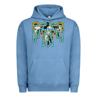 Pigment Pebble Blue thuhderbird Urban Hoodie - JahusDesignShop
