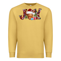 Antique Gold joy christmas heifer Premium Sweatshirt - AdoDesignShop