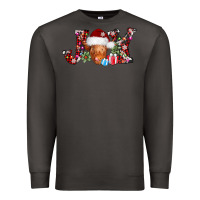 Smoke joy christmas heifer Premium Sweatshirt - AdoDesignShop