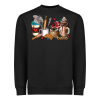 Black bakery coffee cups Heavyweight Sweatshirt - AdoDesignShop