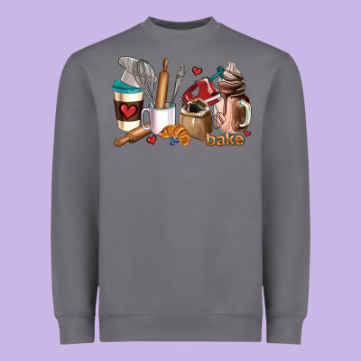 Bakery Coffee Cups Heavyweight Sweatshirt Designed By Adodesignshop