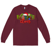 Burgundy christmas brother claus Long Sleeve Tee - FaDigitalArtStudio