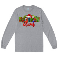 Heather Grey christmas brother claus Long Sleeve Tee - FaDigitalArtStudio