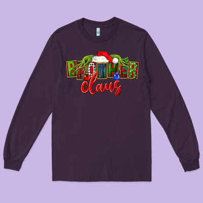 Christmas Brother Claus Long Sleeve Tee Designed By Fadigitalartstudio