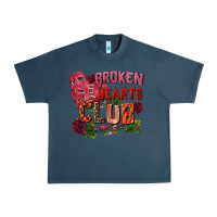 Midnight Navy Broken heart club Urban Heavy Tee - FaDigitalArtStudio