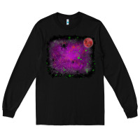 Black halloween backround moon Long Sleeve Tee - RanaPortraitStore